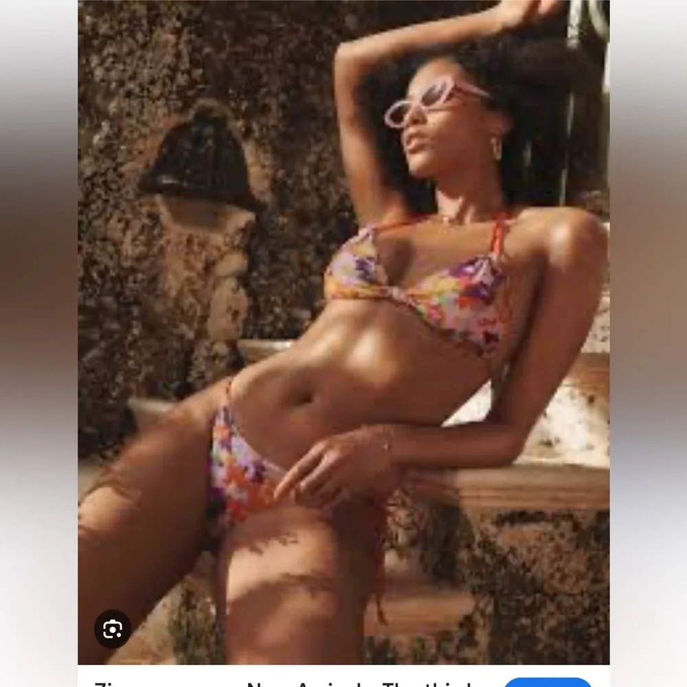 ZIMMERMANN Violet Knotted Bikini Sz 0 AUS - Picture 2 of 2